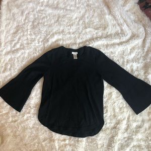 Black bell sleeve sweater Max Studio